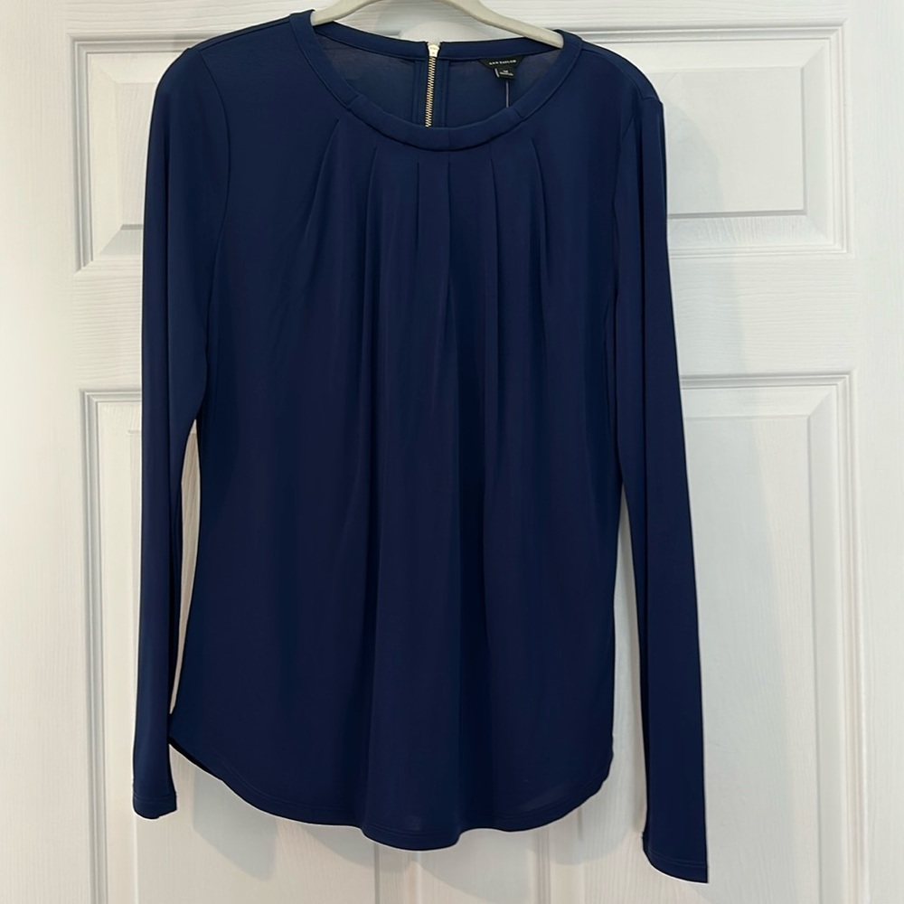 NWT Ann Taylor Pleated Top